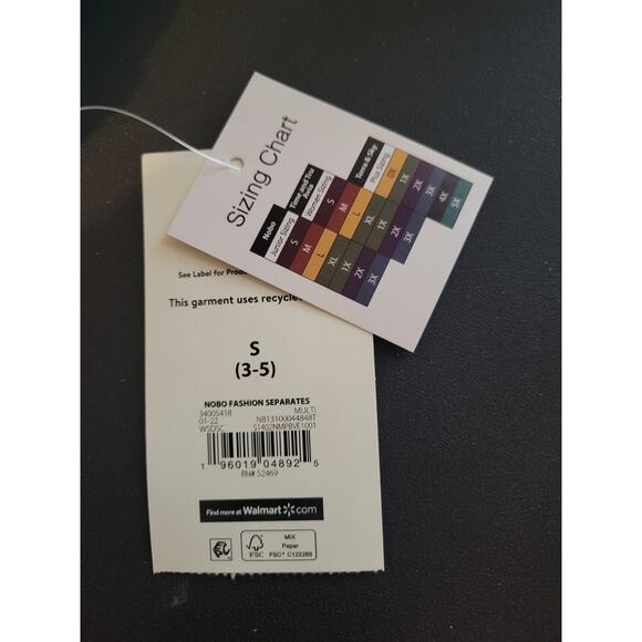 NWT No boundaries small 3-5 yellow blue bikini swim top - Picture 6 of 6